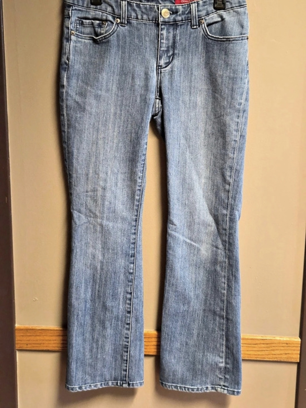 Seven7 Classic Flare Jeans Size 6 Medium Wash Stretch Denim Y2K